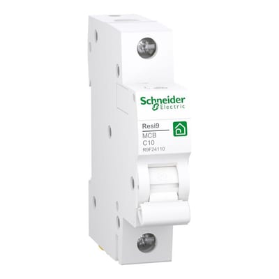 Schneider RESI9 XP MCB Circuit breaker - RESI9 XP, 10A, 1P, C