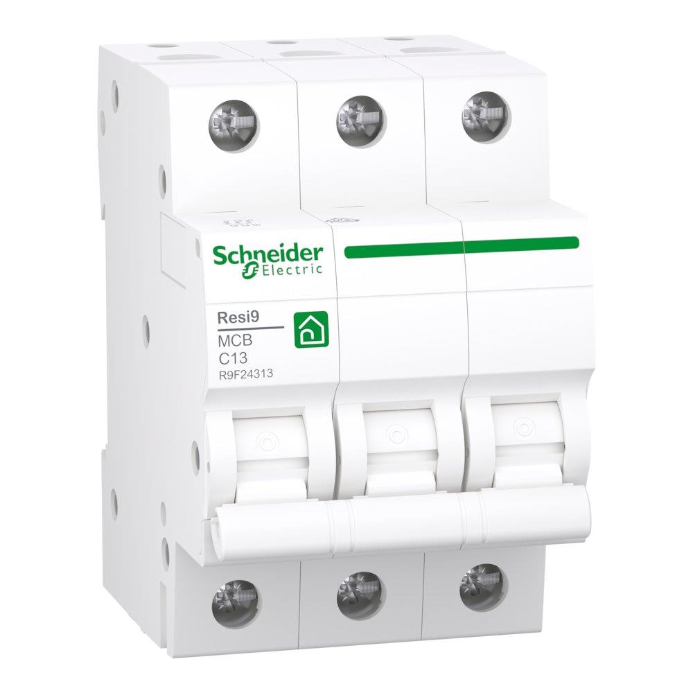 Schneider RESI9 XP MCB Circuit breaker - RESI9 XP, 13A, 3P, C