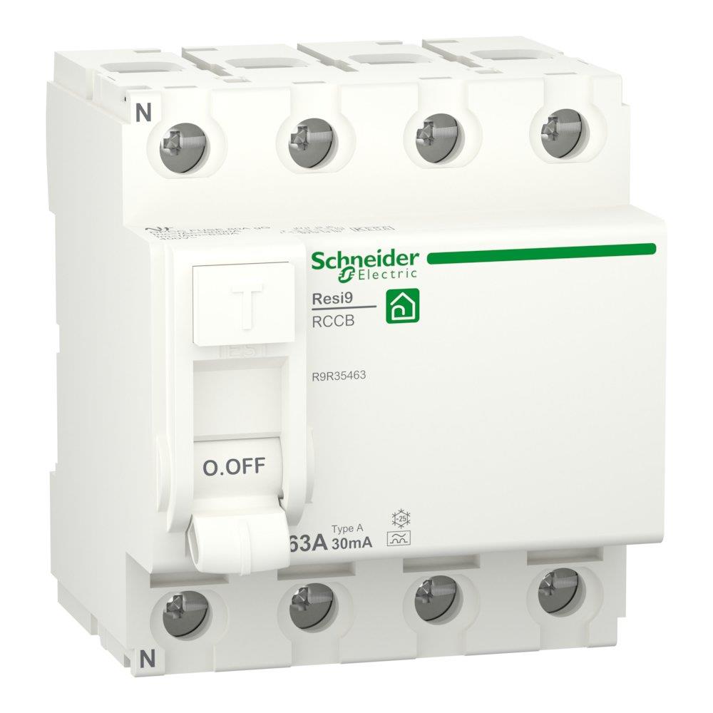 Schneider RESI9 XP RCD HPFI Residual current circuit breaker HPFI - RESI9 XP, 63A, 4P