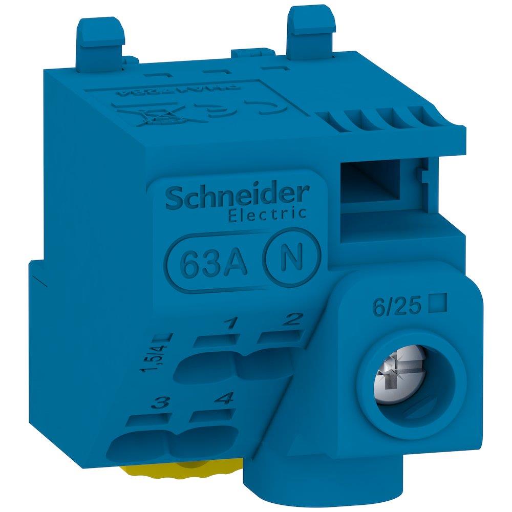 Schneider RESI9 XP Terminal block blue - 3606489580032