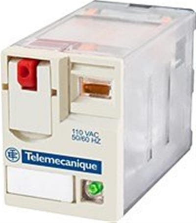 Schneider RXM Plug-in Relay with LED and test button - Harmony RXM, 230V, 12A, 2CO