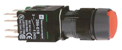 Schneider XB6 Push Button - Harmony XB6, red, 1NO - 1NC