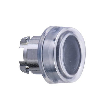 Schneider ZB4 Push Button Head with clear silicone cap and spring return - Harmony XB4, black
