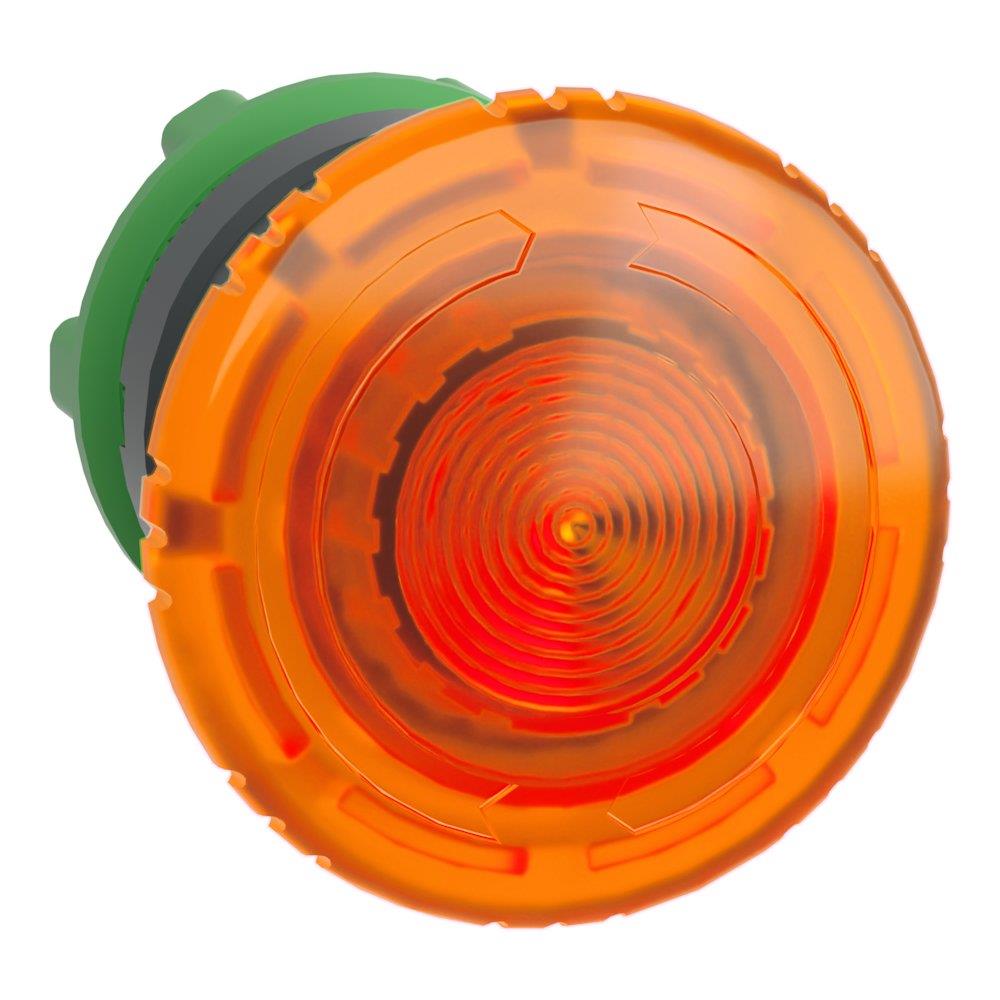 Schneider ZB5 Paddle Actuator Head - Harmony XB5, 40mm, Orange, Push - Drej