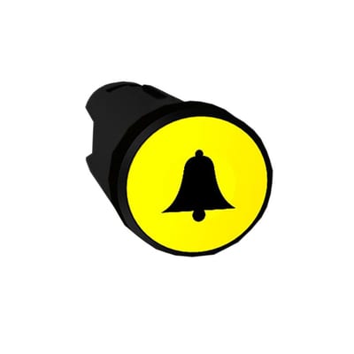 Schneider ZB5 Push Button - Harmony XB5, yellow