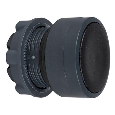 Schneider ZB5 Push Button Head with spring return - Harmony XB5, black