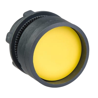Schneider ZB5 Push Button Head with spring-return - Harmony XB5, yellow