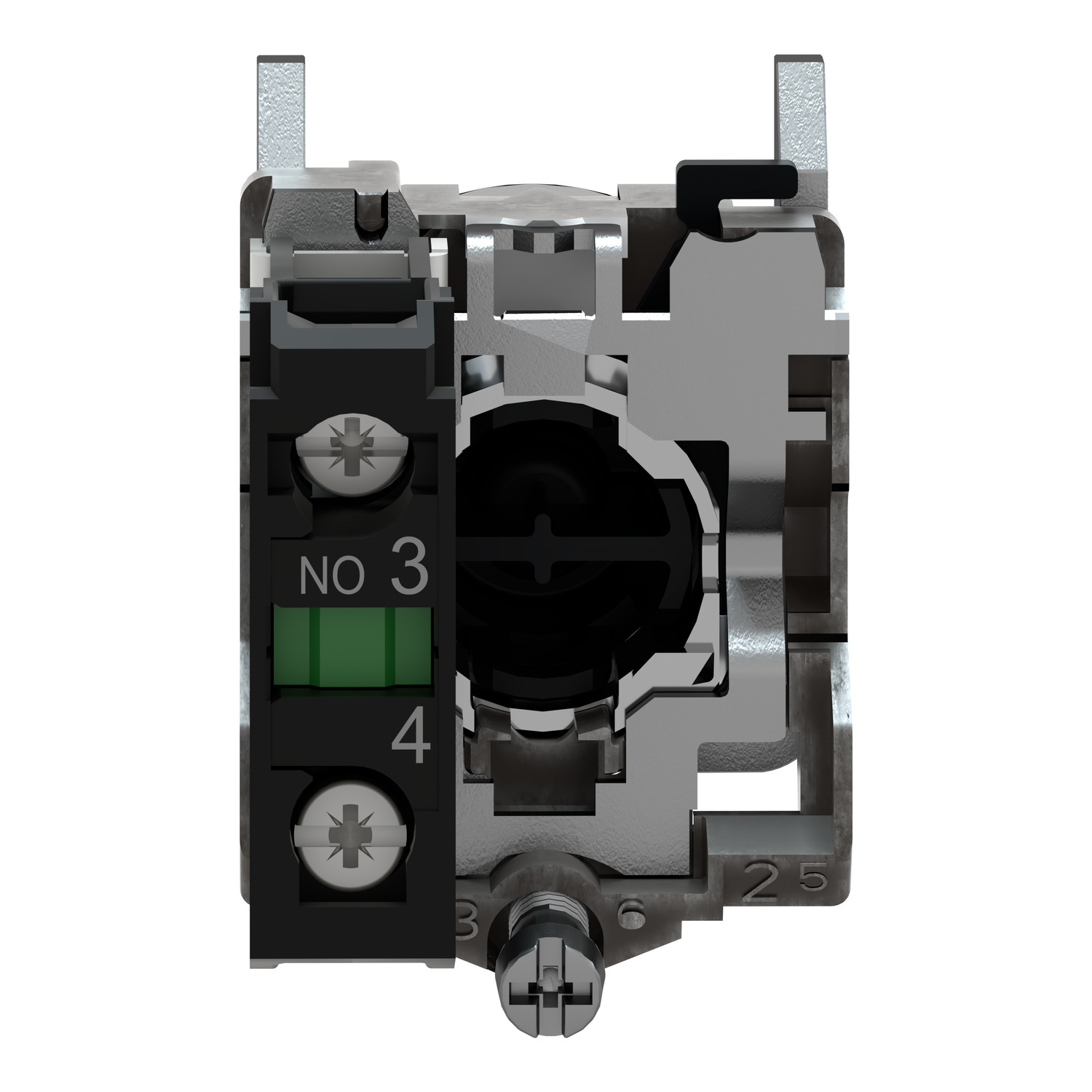 Schneider Harmony XB4 Pushbutton Flush Green 1NO 22mm