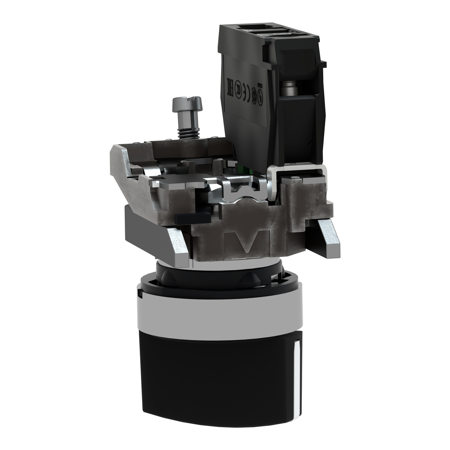 Schneider Harmony XB4 Selector Switch 2-Position 1NO Black 22mm