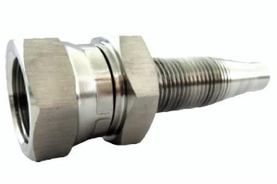 Screw coupling with swivel BSPP - 1/2", 1/2", stainless