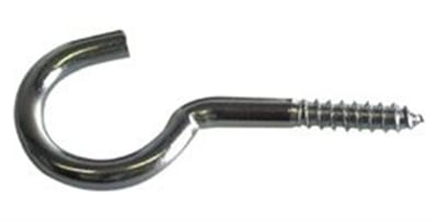 Screw Hook curved - 2,5mm, 30mm
