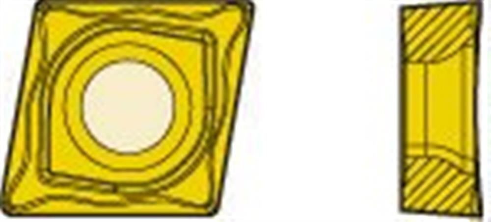 Seco CCMT09T304-MF2 Plate - CCMT, 9.7mm, 0.4mm, M3 - Medium chipbreaker, TP200 - Good old all round