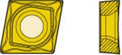 Seco CCMT09T304-MF2 Plate - CCMT, 9.7mm, 0.4mm, M3 - Medium chipbreaker, TP200 - Good old all round