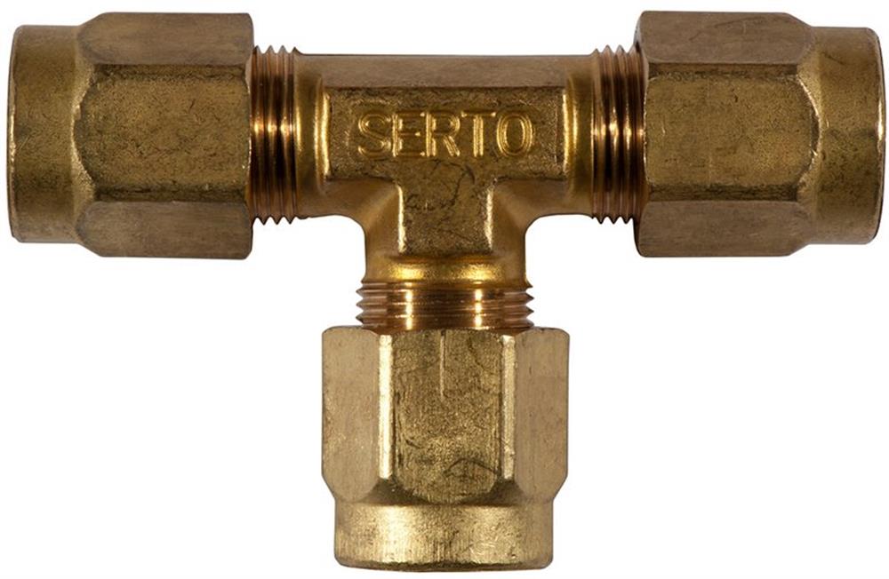 Serto SO 43021 T-Piece nipple brass - 6mm