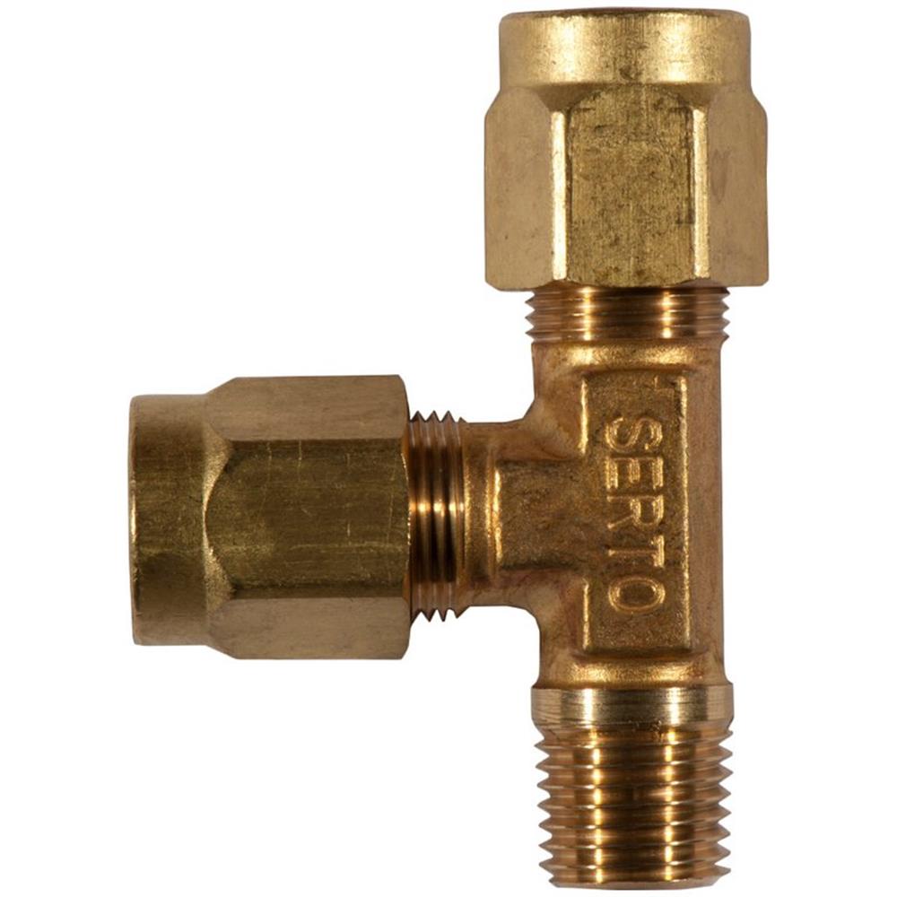 Serto SO 43721L T-Piece nipple brass - 6mm, 1/8"