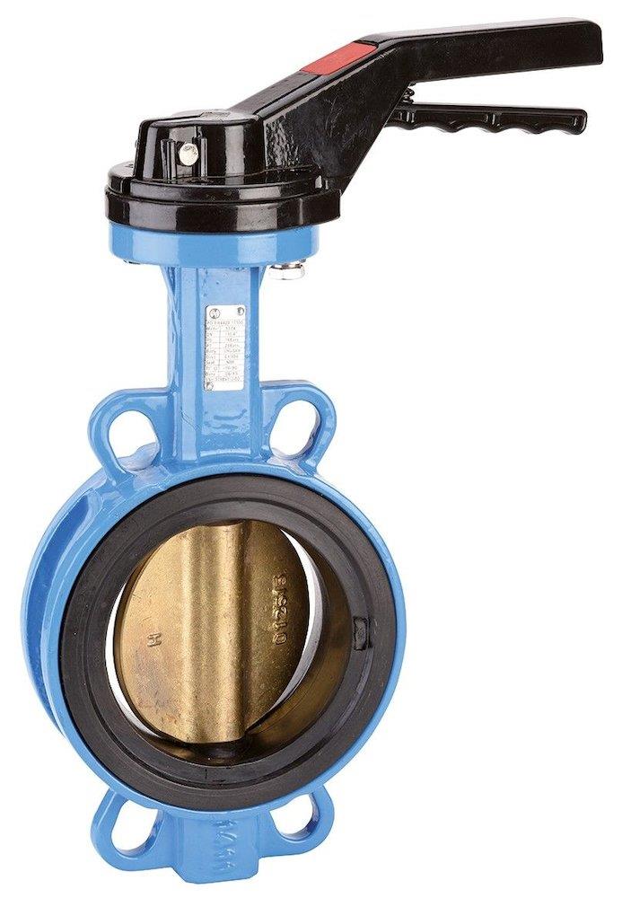 Sferaco 1174 Butterfly valve with handle Wafer GGG40/BRZ/NBR - 200, 16bar, F10 - 17mm