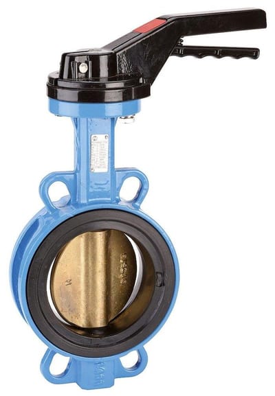 Sferaco 1174 Butterfly valve with handle Wafer GGG40/BRZ/NBR - 200, 16bar, F10 - 17mm