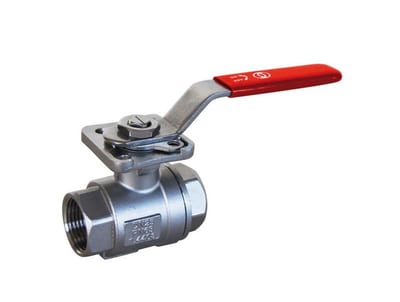 Sferaco 2-piece Ball Valve coupling/coupling 316/316/PTFE - 1/2", 63bar, F03/9