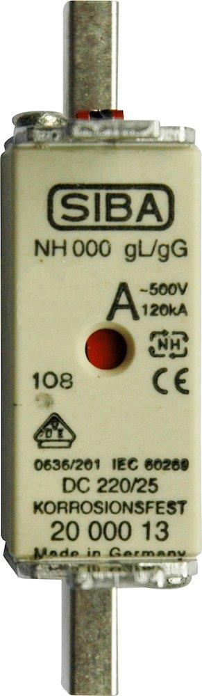 Siba NH000 Fuse - 16A, 500V