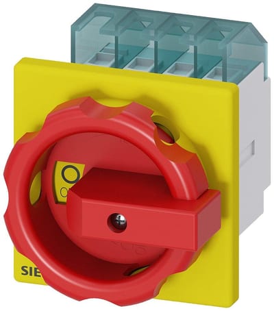 Siemens Sentron 3LD2 Safety Switch - 16A, 3P, red - yellow