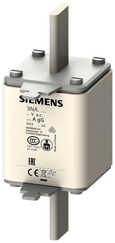 Siemens Sentron 3NA3 NH3 Fuse - 400A 4001869056548