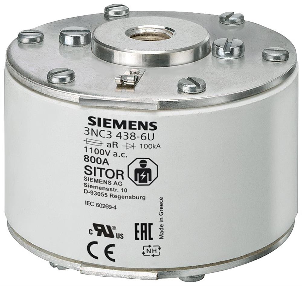Siemens Sentron 3NC3 NH3 Sitor Fuse - 100A 4001869502816