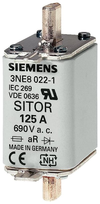Siemens Sentron 3NE1 NH00 Sitor Fuse - 125A