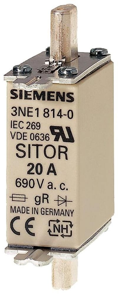 Siemens Sentron 3NE1 NH000 Sitor Fuse - 63A