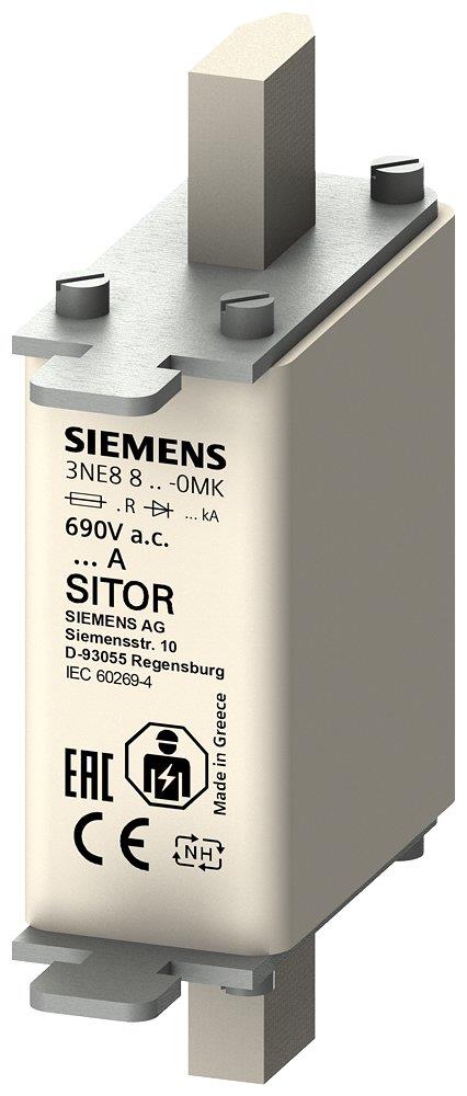 Siemens Sentron 3NE8 NH000 Sitor Fuse - 50A 4001869498065