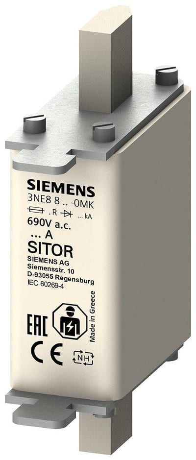 Siemens Sentron 3NE8 NH000 Sitor Fuse - 63A
