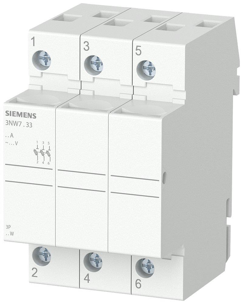 Siemens Sentron 3NW7 Cylindrical fuse holder - 10X38MM, 32A 4001869315621