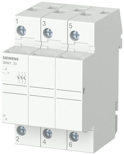Siemens Sentron 3NW7 Cylindrical fuse holder - 10X38MM, 32A 4001869315621