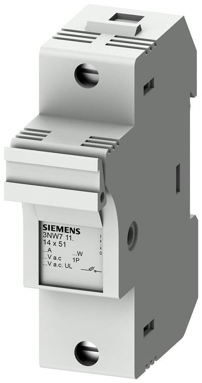 Siemens Sentron 3NW7 Cylindrical fuse holder - 14X51MM, 50A 4001869208756