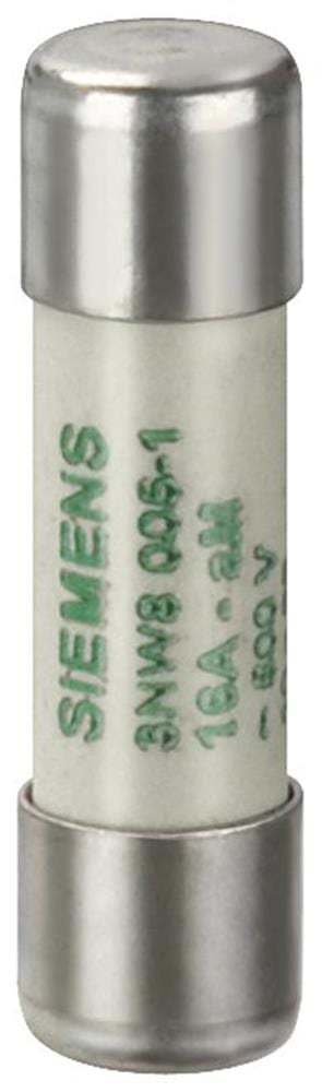 Siemens Sentron 3NW8 Cylindrical fuse - 10X38MM, 12A