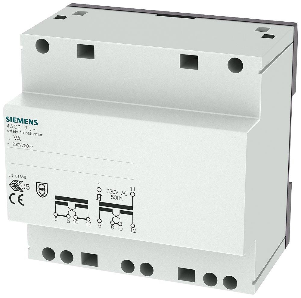 Siemens Sentron 4AC3 Safety transformer - Sikkerhedstransformer, 230V, 2, 2X12 / 24V