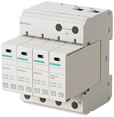 Siemens Sentron 5SD7 Lightning arrester - SPD, 4P 4001869427645