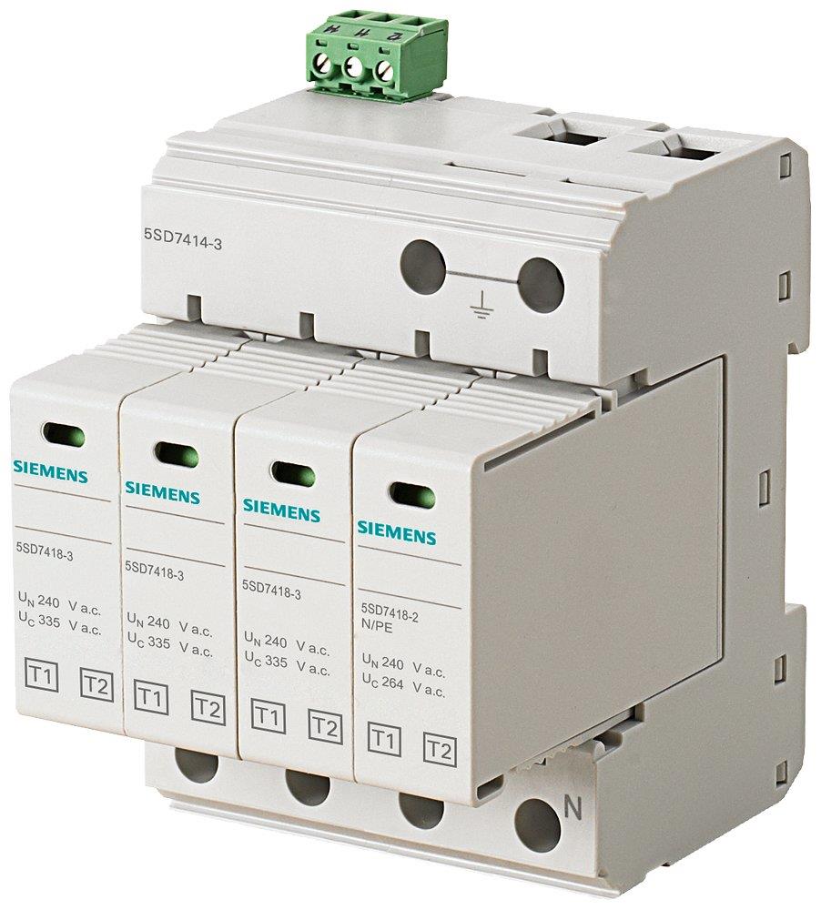 Siemens Sentron 5SD7 Lightning arrester - SPD, 4P 4001869427652