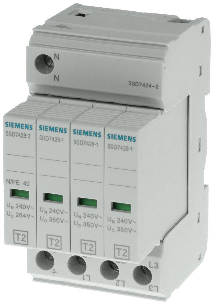Siemens Sentron 5SD7 Surge arrester - SPD, 4P