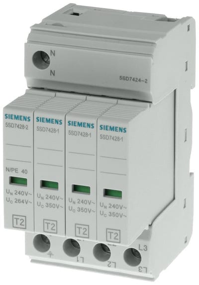 Siemens Sentron 5SD7 Surge arrester - SPD, 4P