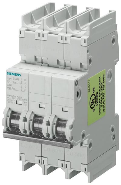 Siemens Sentron 5SJ4 Circuit breaker - 45A, 3P, C