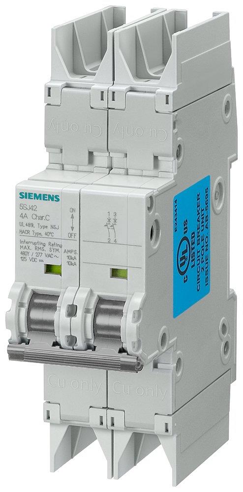 Siemens Sentron 5SJ4 Circuit breaker - 6A, 2P, C