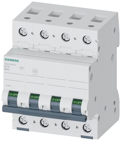 Siemens Sentron 5SL4 Circuit breaker - 50A, 4P, B