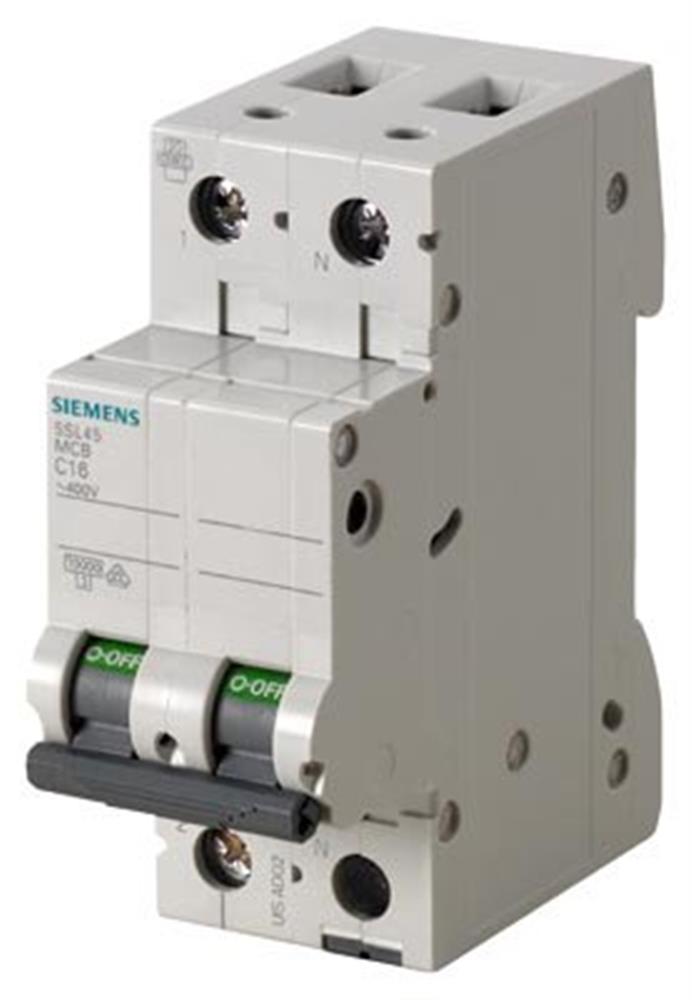 Siemens Sentron 5SL4 Circuit breaker - 63A, 1P + N, C