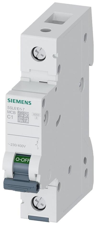 Siemens Sentron 5SL6 Circuit breaker - 1A, 1P, C