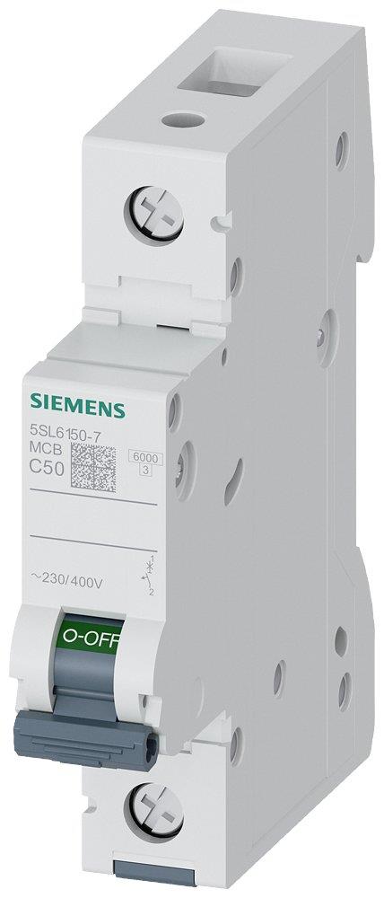 Siemens Sentron 5SL6 Circuit breaker - 50A, 1P, C