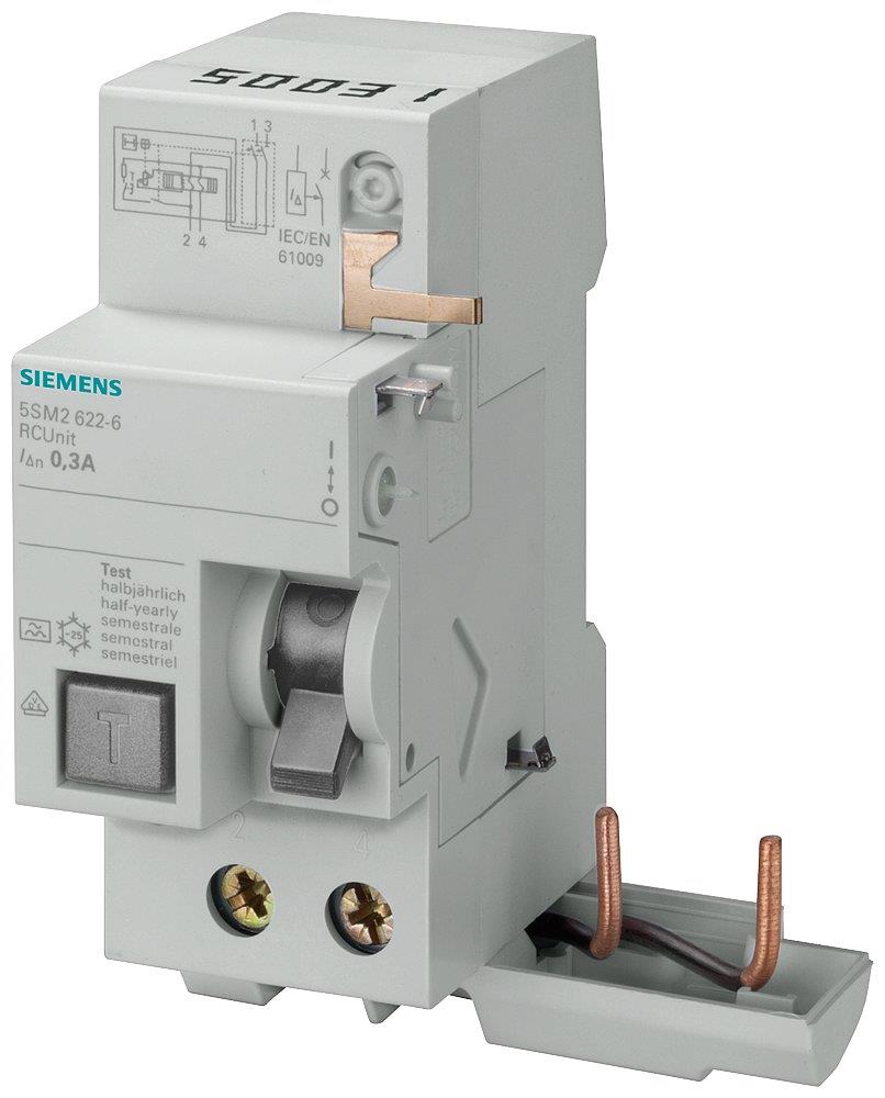 Siemens Sentron 5SM2 Residual current circuit breaker - 63A, 2P, A, 300MA