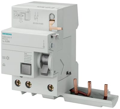 Siemens Sentron 5SM2 Residual current circuit breaker - 63A, 3P, A, 300MA