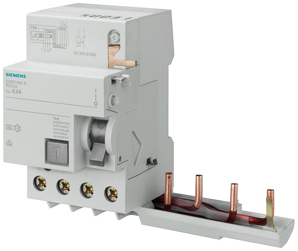 Siemens Sentron 5SM2 Residual current circuit breaker - 63A, 4P, A, 300MA 4001869461151