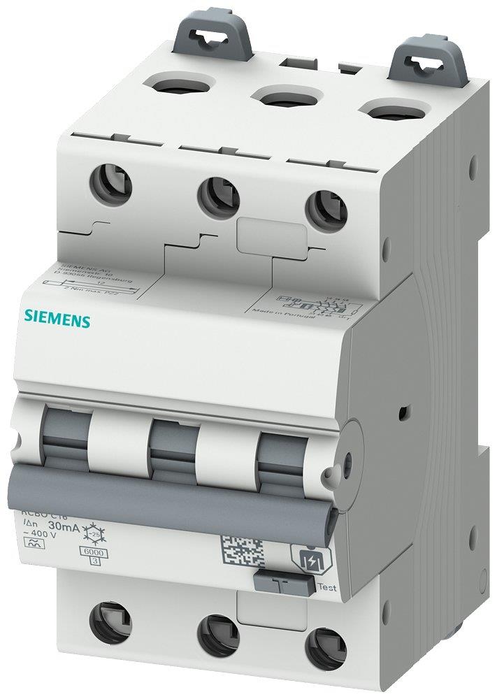 Siemens Sentron 5SU1 Combination Switch - 32A, 3P, B, A, 6MA