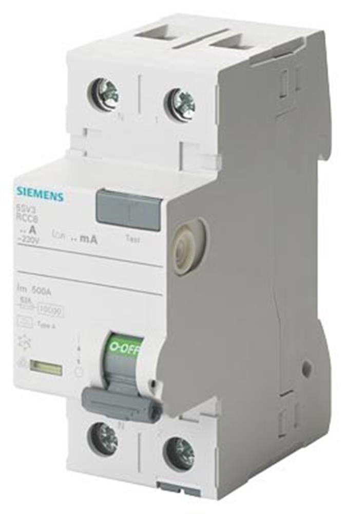 Siemens Sentron 5SV3 Residual current circuit breaker HPFI - 16A, 2P, A, 30MA